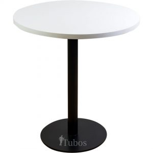 RONDO - METAL - H72cm Sa plocom od bijele iverice fi70cm